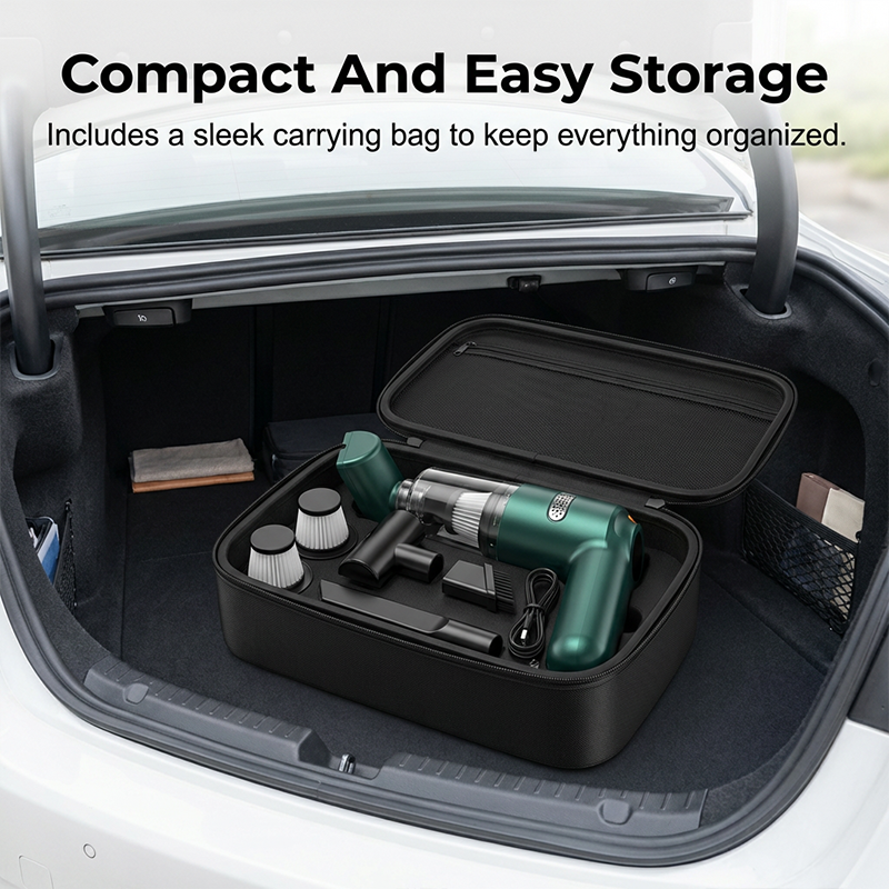 Cordless Car Vacuum – 10000Pa Suction & 4000mAh Battery
