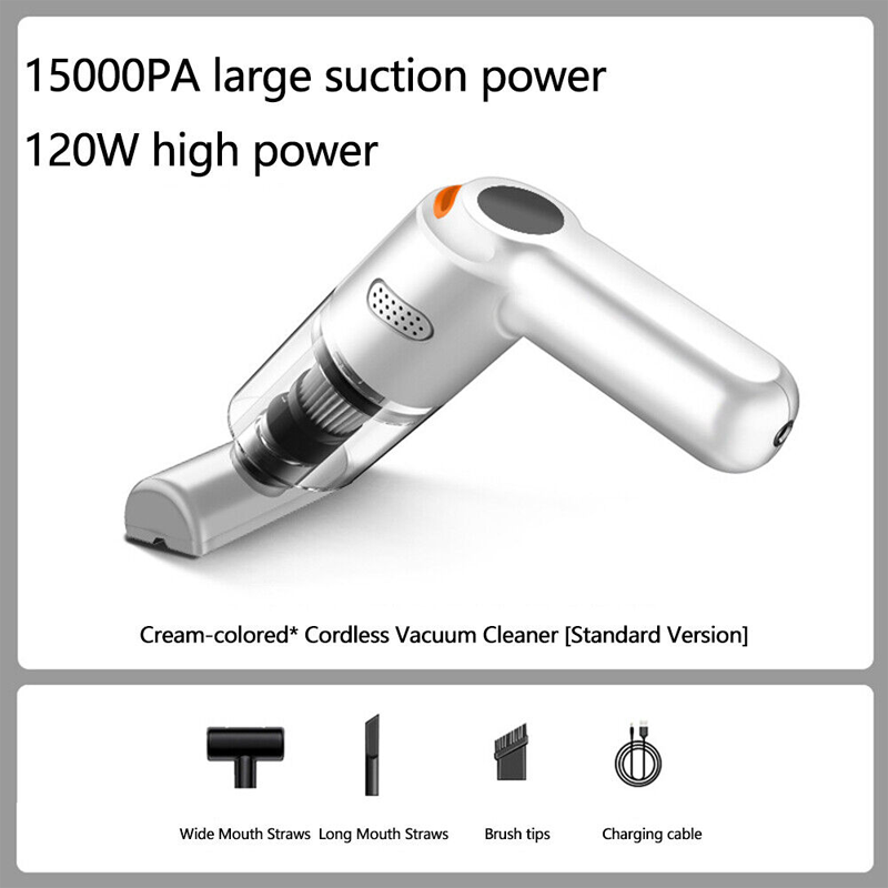 Cordless Car Vacuum – 10000Pa Suction & 4000mAh Battery
