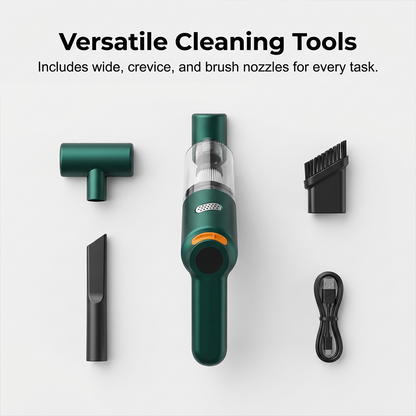 Cordless Car Vacuum – 10000Pa Suction & 4000mAh Battery