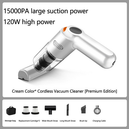 Cordless Car Vacuum – 10000Pa Suction & 4000mAh Battery