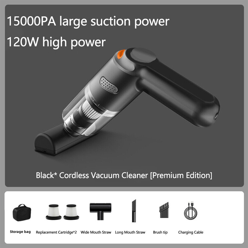 Cordless Car Vacuum – 10000Pa Suction & 4000mAh Battery