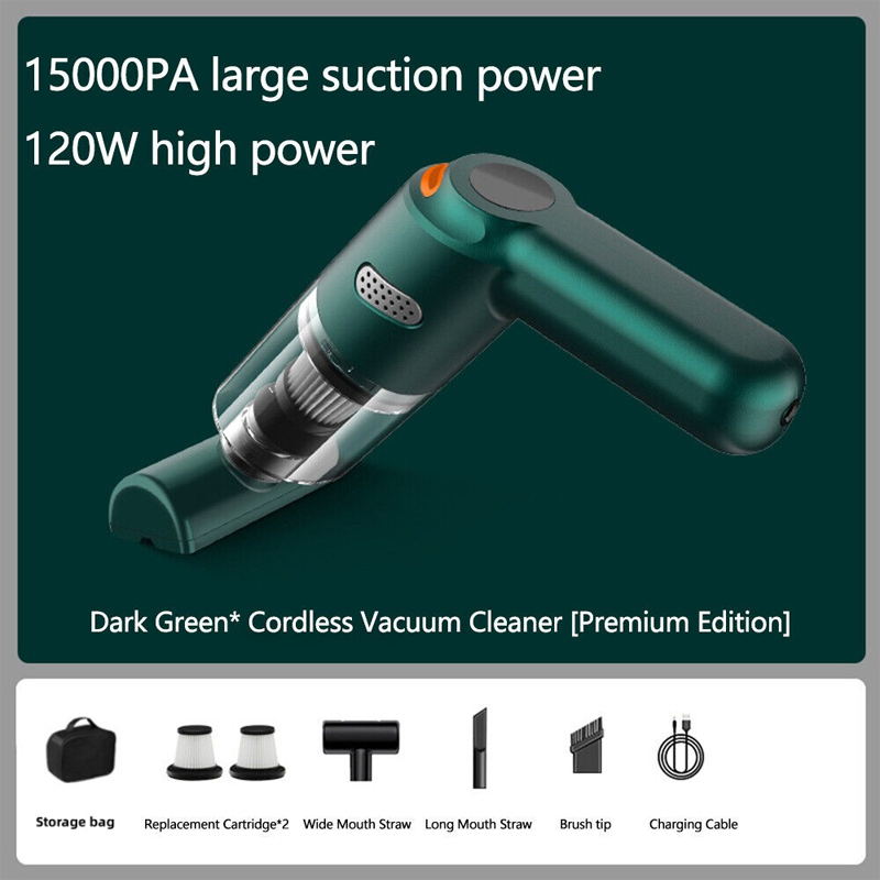 Cordless Car Vacuum – 10000Pa Suction & 4000mAh Battery