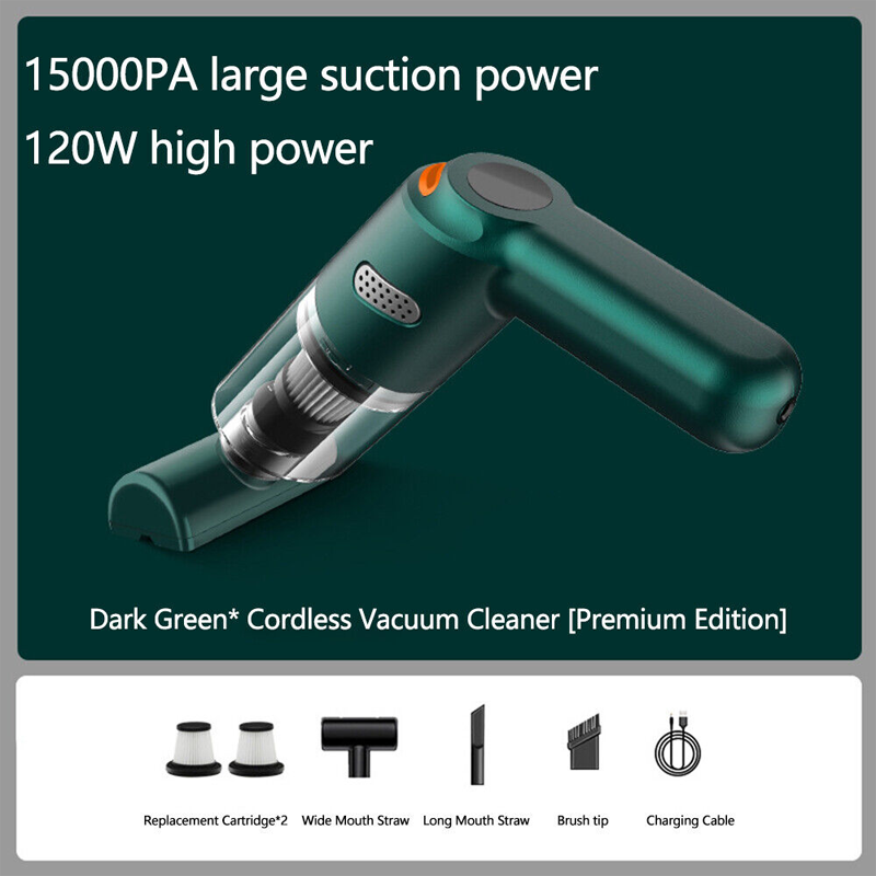 Cordless Car Vacuum – 10000Pa Suction & 4000mAh Battery