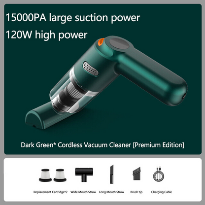 Cordless Car Vacuum – 10000Pa Suction & 4000mAh Battery