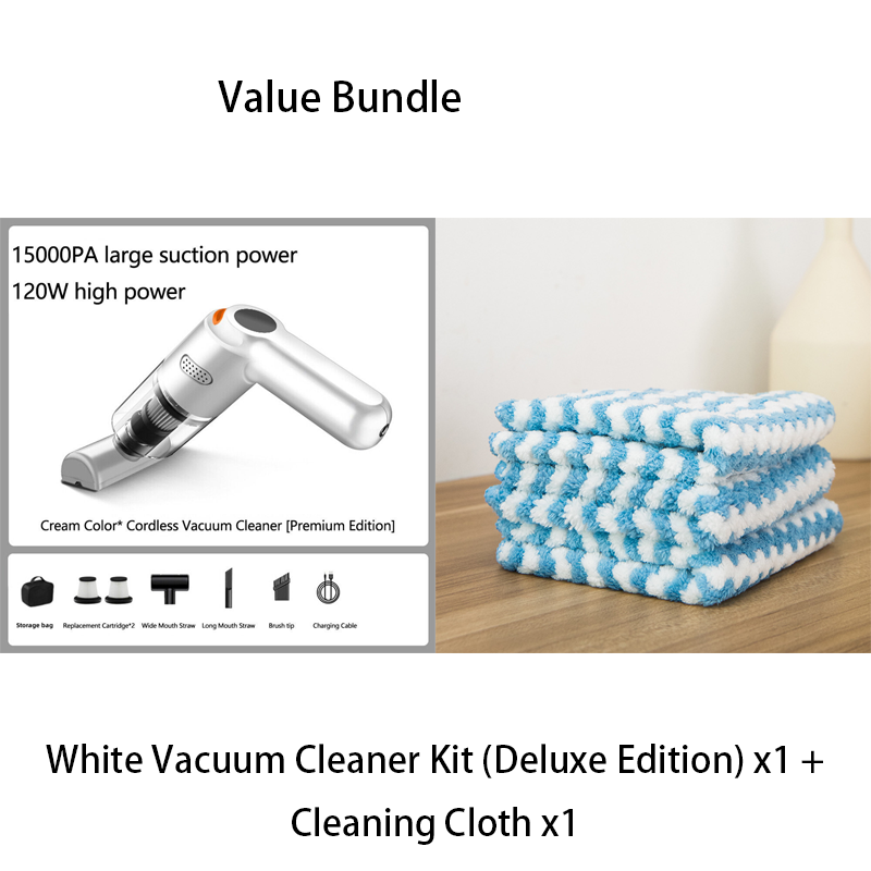 Cordless Car Vacuum – 10000Pa Suction & 4000mAh Battery