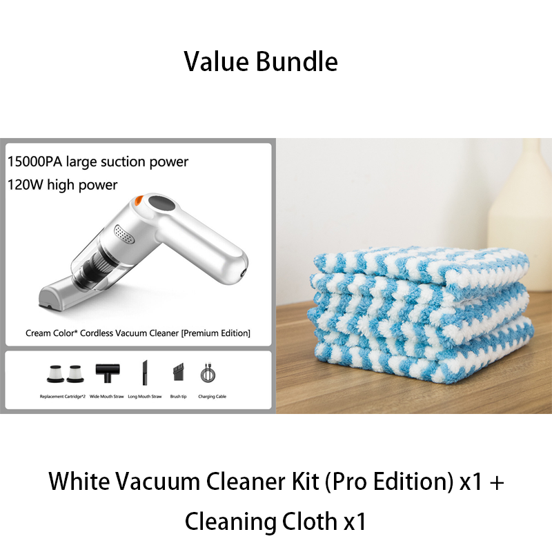 Cordless Car Vacuum – 10000Pa Suction & 4000mAh Battery