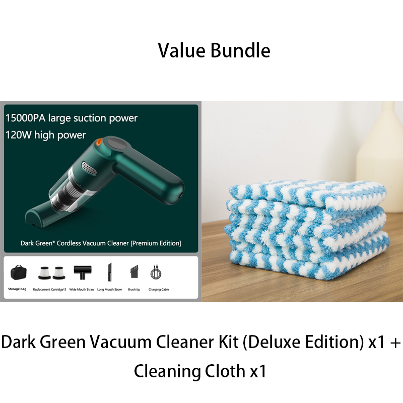 Cordless Car Vacuum – 10000Pa Suction & 4000mAh Battery