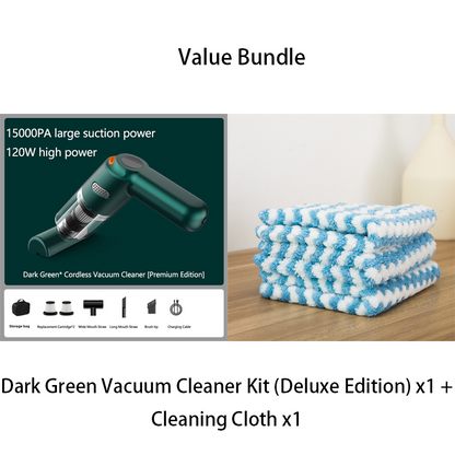 Cordless Car Vacuum – 10000Pa Suction & 4000mAh Battery