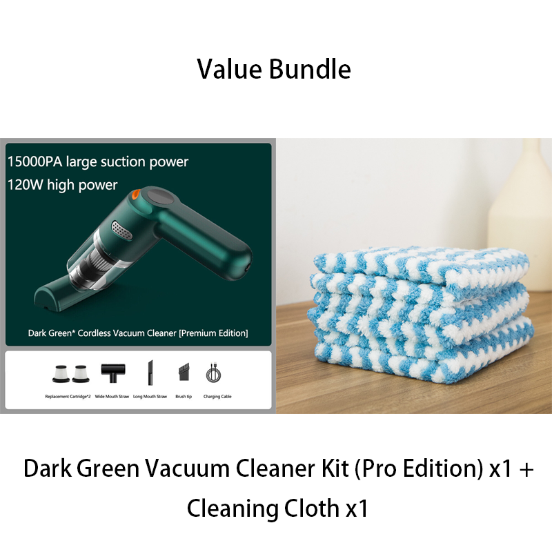 Cordless Car Vacuum – 10000Pa Suction & 4000mAh Battery
