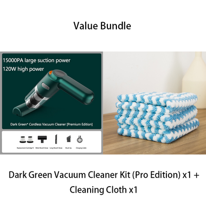 Cordless Car Vacuum – 10000Pa Suction & 4000mAh Battery