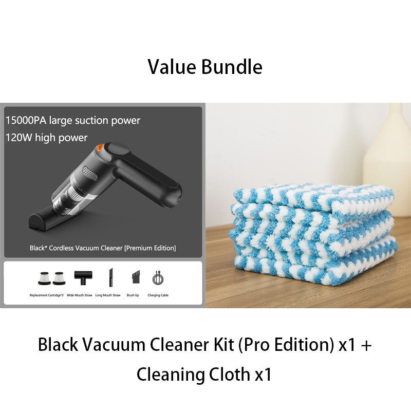 Cordless Car Vacuum – 10000Pa Suction & 4000mAh Battery