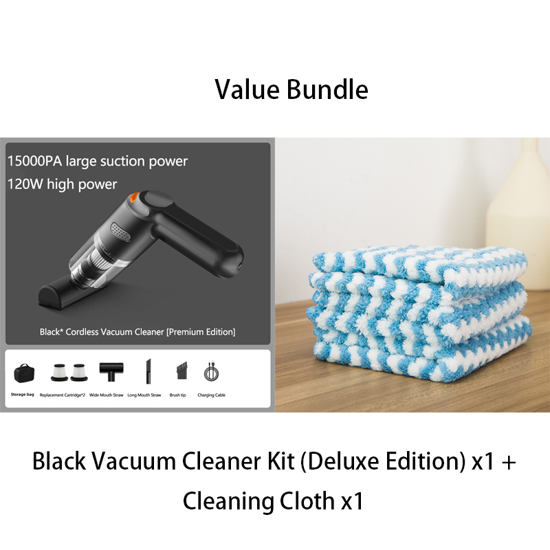 Cordless Car Vacuum – 10000Pa Suction & 4000mAh Battery
