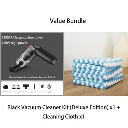 Cordless Car Vacuum – 10000Pa Suction & 4000mAh Battery