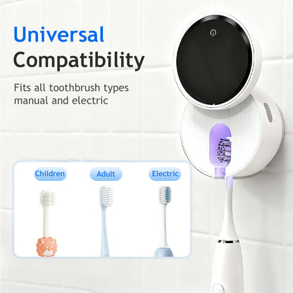 Wall-Mounted UV Sterilizer Smart Toothbrush Holder