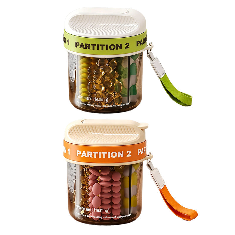 High-Capacity Portable Pill Organizer