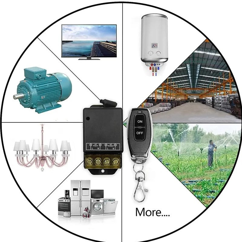🔌 ⚡Wireless Remote Control Switch and Receiver Kit – Easy Installation, Wide Compatibility & Safe Operation 🏠