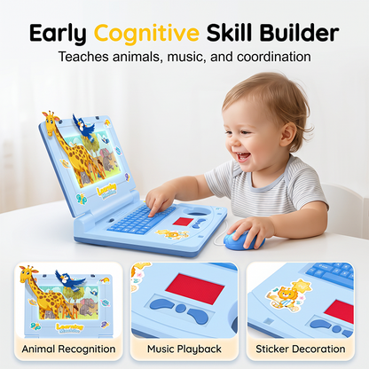 💻 🧸 Interactive Toy Laptop—featuring lights, sounds, and educational games—fostering creativity and motor skills through play 🎵