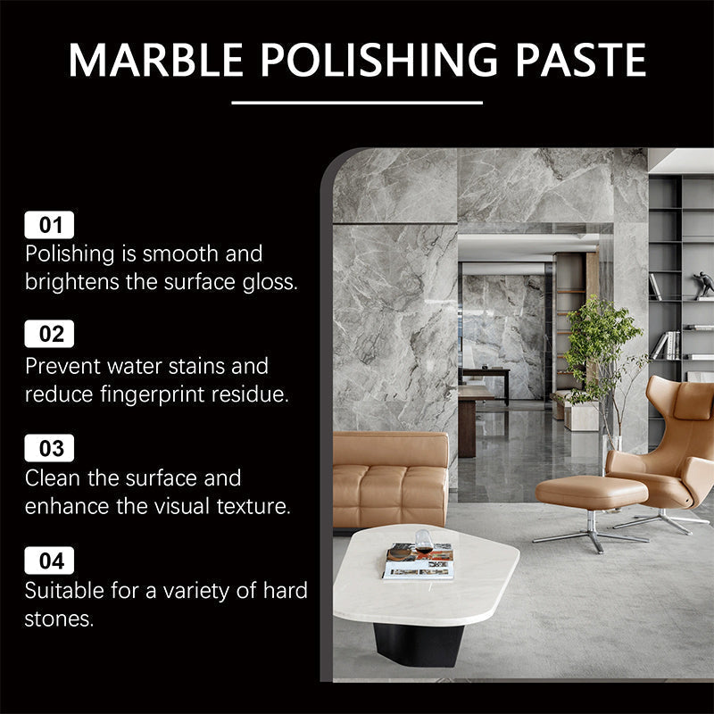 ✨🪨 Marble Polishing Paste—Removes scratches and etching marks, restoring the natural luster. The protective layer repels water and fingerprints. Professional-grade restoration that saves you a fortune!
