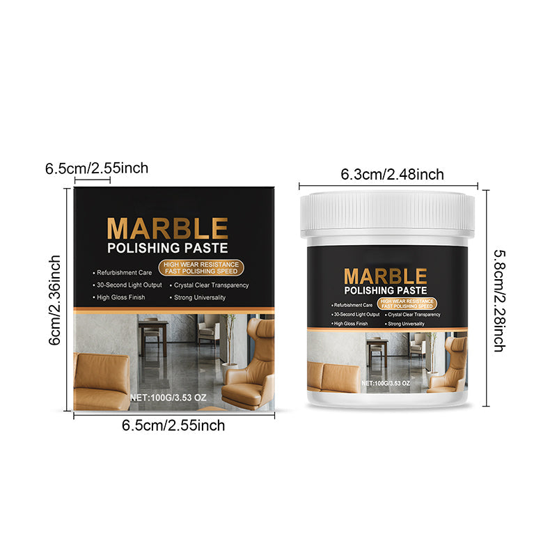 ✨🪨 Marble Polishing Paste—Removes scratches and etching marks, restoring the natural luster. The protective layer repels water and fingerprints. Professional-grade restoration that saves you a fortune!
