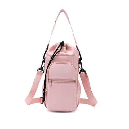 Water Bottle Carrier Bag with Phone Pockets