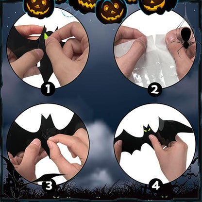 🦇Halloween 3D Bat Decor Stickers Set🔥