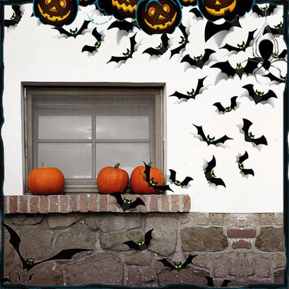 🦇Halloween 3D Bat Decor Stickers Set🔥