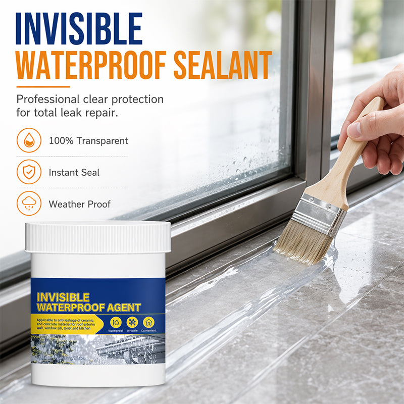 Invisible Waterproof Sealant – Clear, Brush-On, Quick-Dry, for Roof Wall Sink