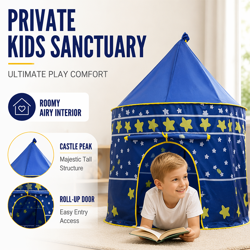 Portable Kids Play Tent Indoor Castle Yurt Playhouse
