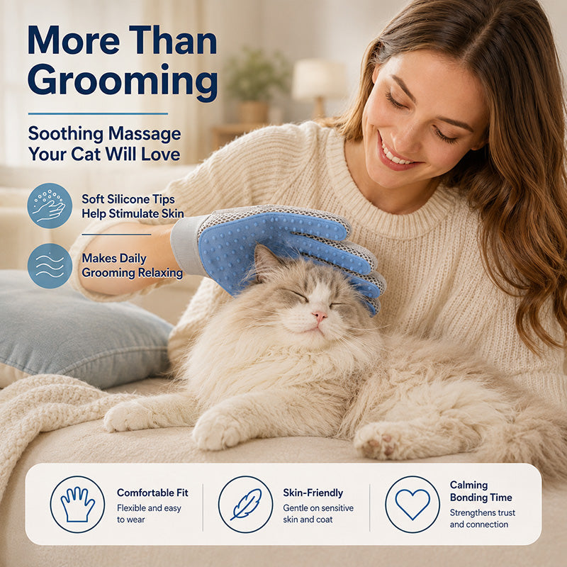 Double-Sided Pet Grooming Glove