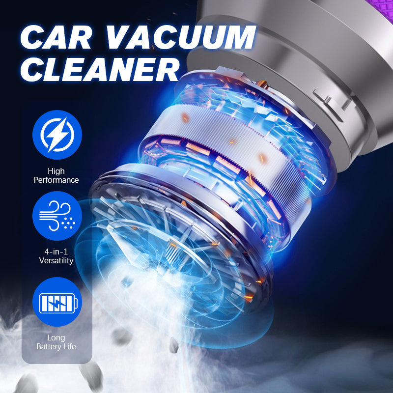 Cordless Handheld 4-in-1 Car Vacuum Cleaner