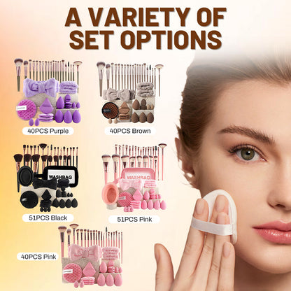 All-in-One Makeup Brush & Sponge Set
