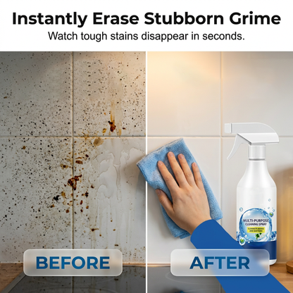 🏠💨Multi-Surface Cleaning Spray – Eliminates Odors, Removes Stubborn Grime – Gentle Formula for Daily Use – Includes Towel