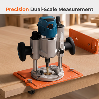⏰Aluminum Alloy Wood Router Slotting Bracket Guide Tool