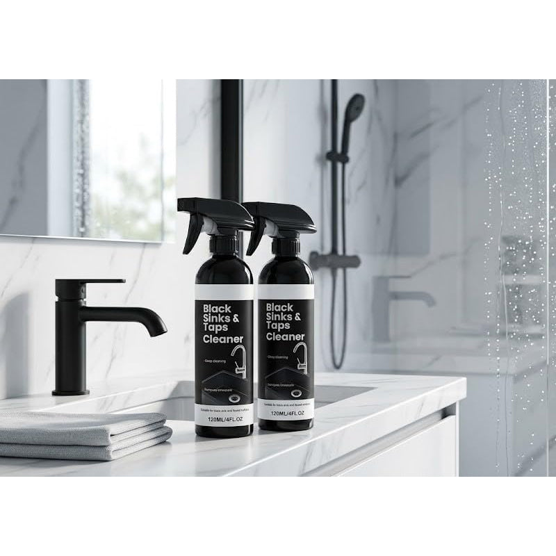 🚿 Limescale Cleaner Spray for Black Sinks, Faucets & Fixtures