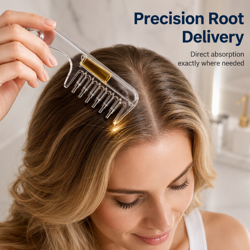 ⏰Transparent Hair Oil Applicator Comb