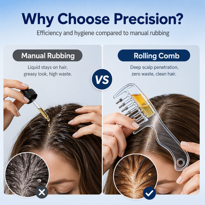 ⏰Transparent Hair Oil Applicator Comb