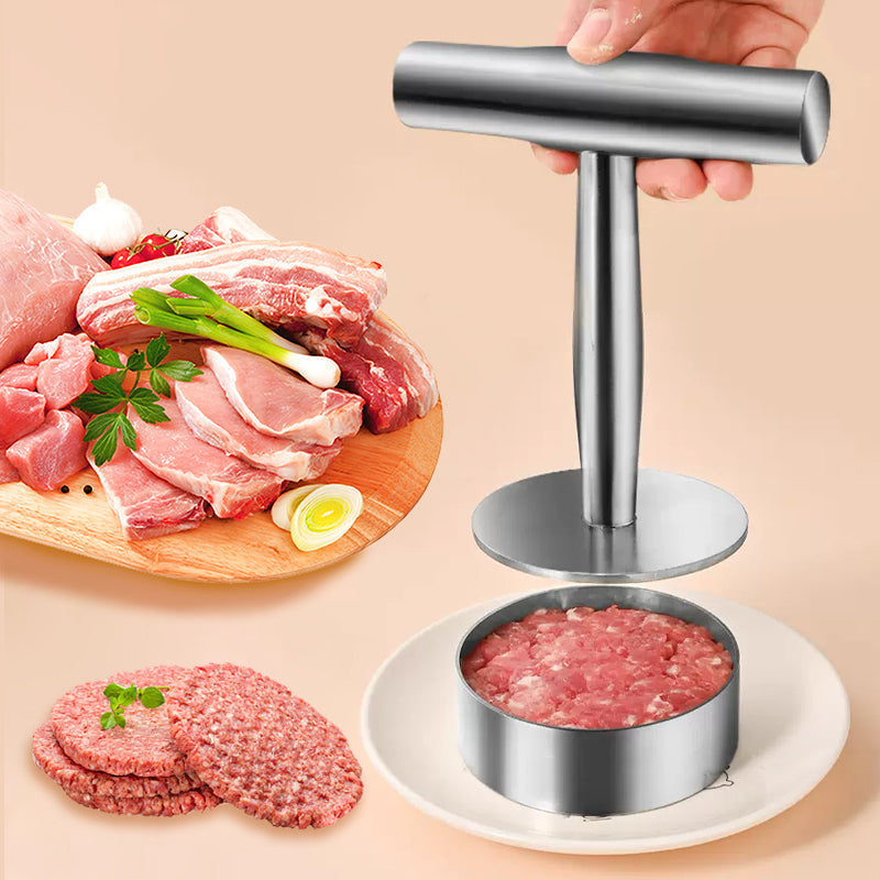 🥩Steak Press Round Patty Mold | Food‑Grade 304 Stainless Steel Burger Patty Maker