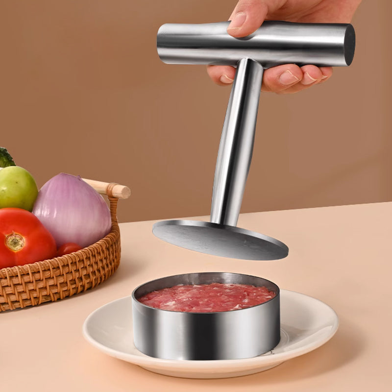 🥩Steak Press Round Patty Mold | Food‑Grade 304 Stainless Steel Burger Patty Maker