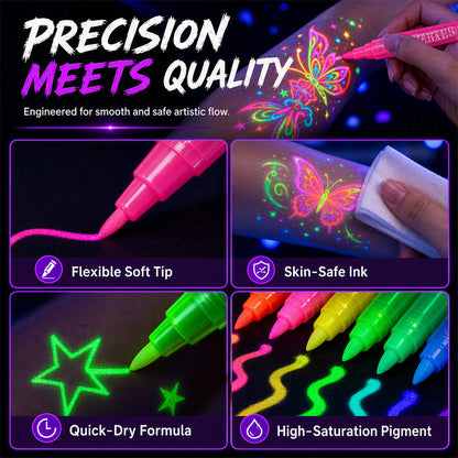 Glow Party Tattoo Pens