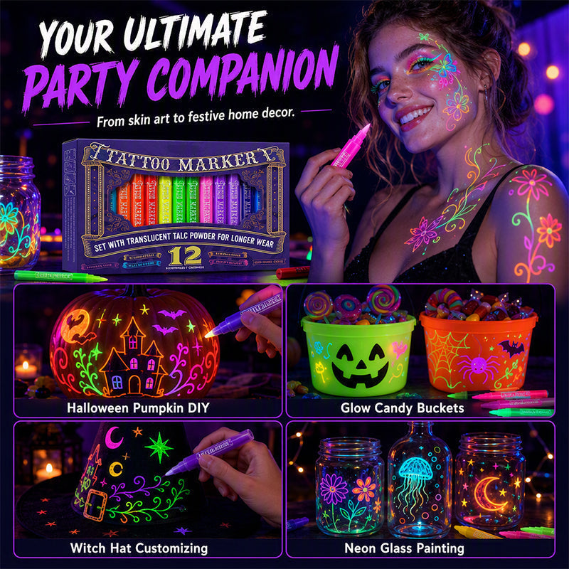 Glow Party Tattoo Pens