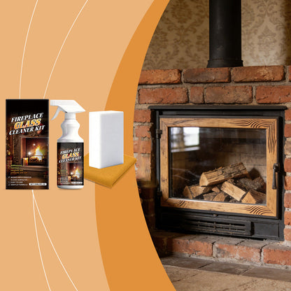 Fireplace Glass Cleaner Kit