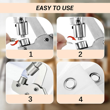 🔧 Eyelet Pliers for Tarpaulins – Complete Grommet Punch Kit