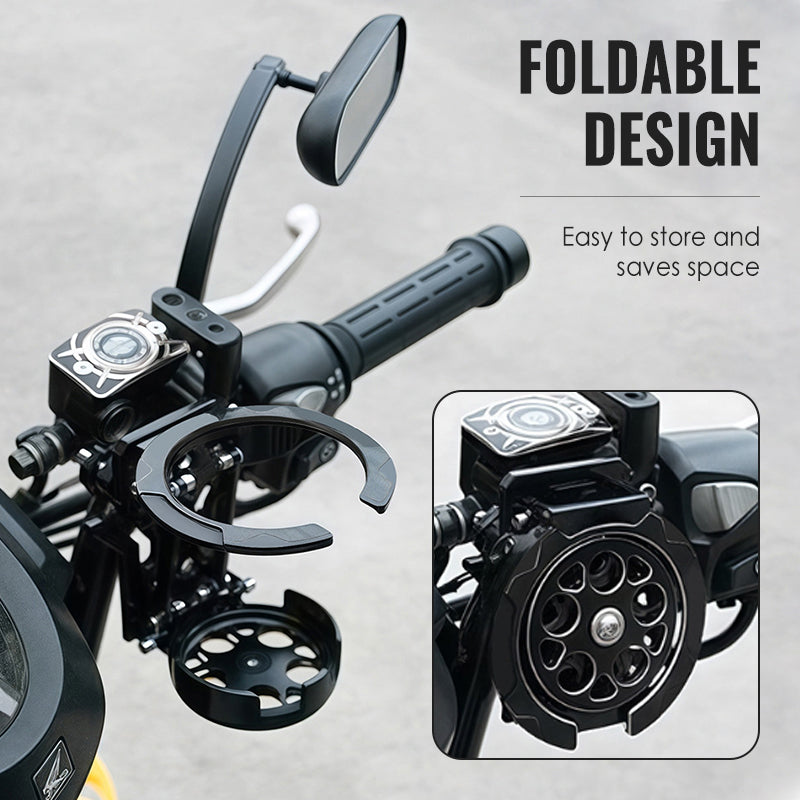 Bike Water Holder, Rotating Bottle Cage, Foldable Cup Mount Adjustable Folding Design, 360 Degree Rotation Support, for Adults Scooter Stroller Cycling Hiking Travel Outdoor Riding