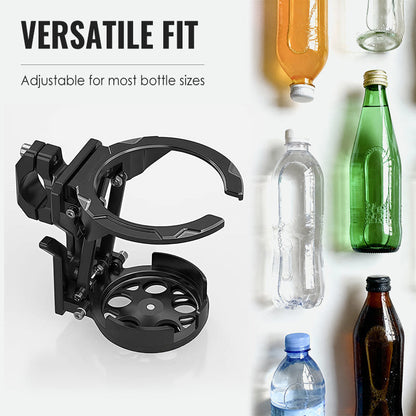 Bike Water Holder, Rotating Bottle Cage, Foldable Cup Mount Adjustable Folding Design, 360 Degree Rotation Support, for Adults Scooter Stroller Cycling Hiking Travel Outdoor Riding