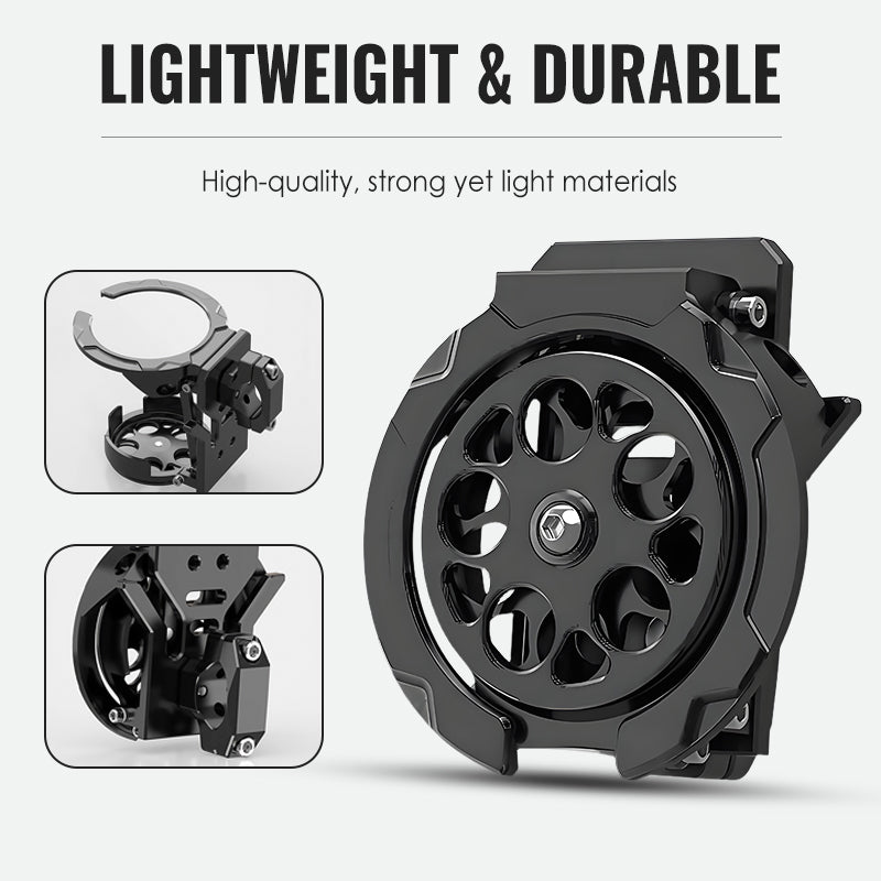 Bike Water Holder, Rotating Bottle Cage, Foldable Cup Mount Adjustable Folding Design, 360 Degree Rotation Support, for Adults Scooter Stroller Cycling Hiking Travel Outdoor Riding