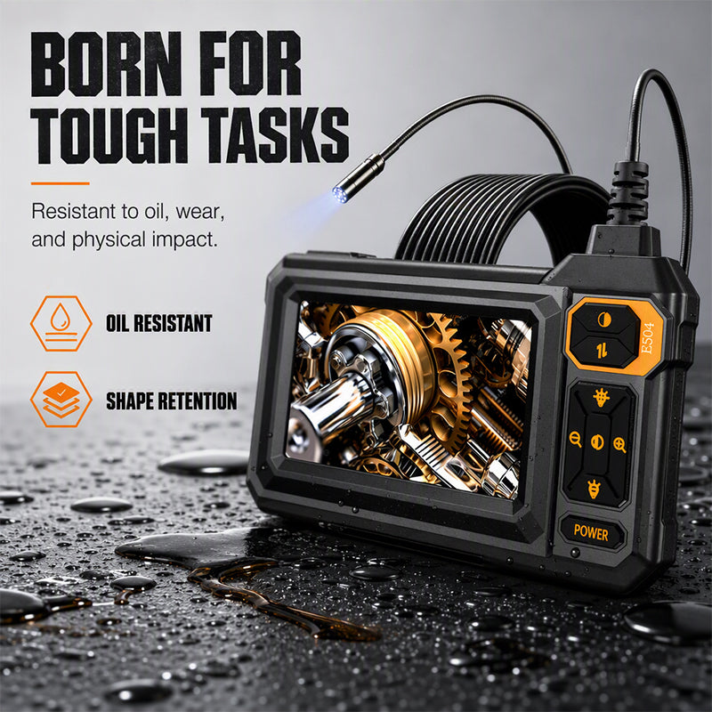 HD Inspection Endoscope – IPS Screen, IP67 Waterproof Probe