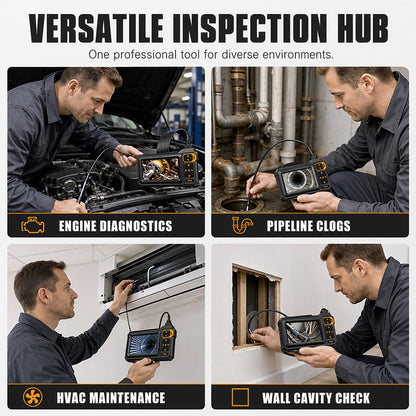 HD Inspection Endoscope – IPS Screen, IP67 Waterproof Probe