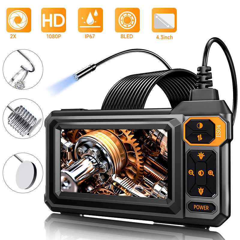 HD Inspection Endoscope – IPS Screen, IP67 Waterproof Probe