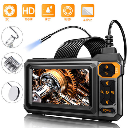 HD Inspection Endoscope – IPS Screen, IP67 Waterproof Probe