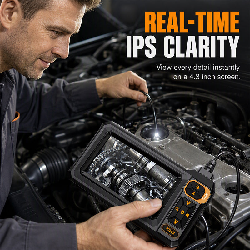 HD Inspection Endoscope – IPS Screen, IP67 Waterproof Probe